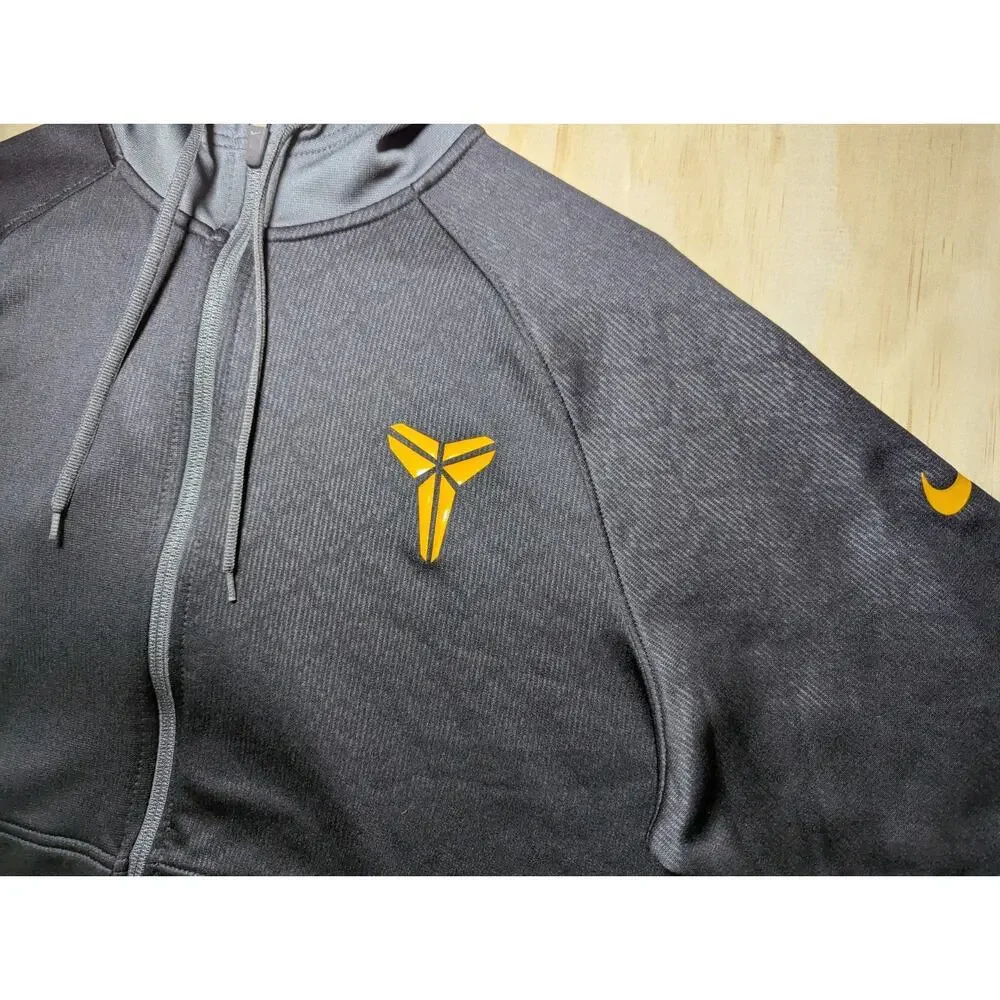 Nike Men's Medium Kobe Bryant Hoodie Jacket Full Zip Black Mamba KB24 Therma Fit